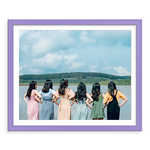 Coloured Framed Print
