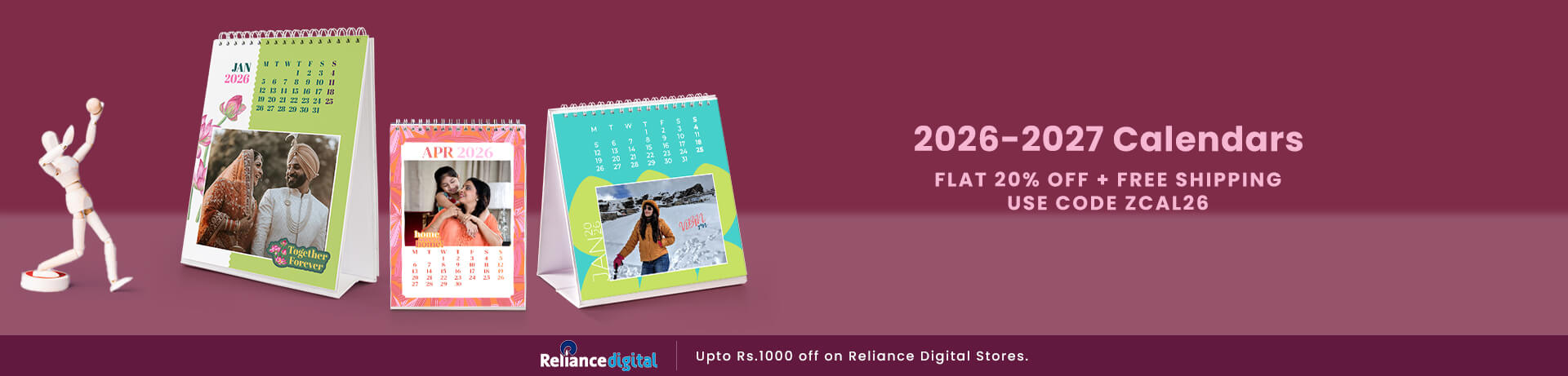 2024 Photo Calendar from just Rs. 209 + FREE Home Delivery!