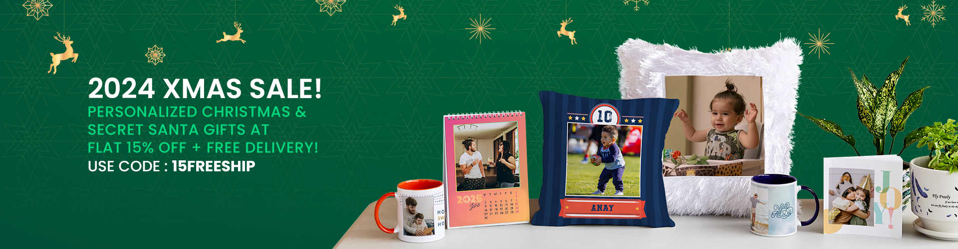 XMAS SALE! Personalized Secret Santa Gifts at 20% off + FREE Delivery!