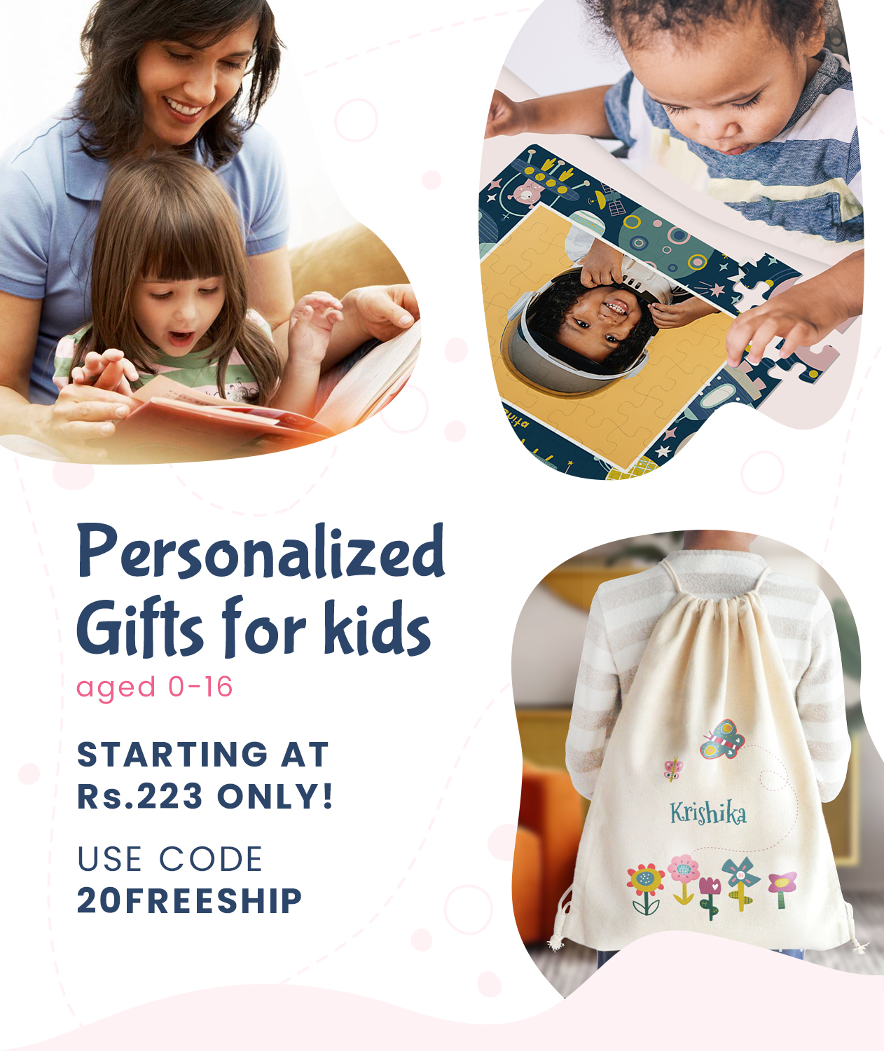 Explore the perfect keepsakes & gifts for kids aged 0-16 starting at Rs.199 only!