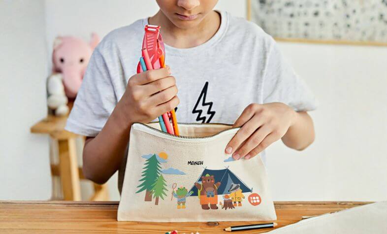custom pencil pouch - back to school