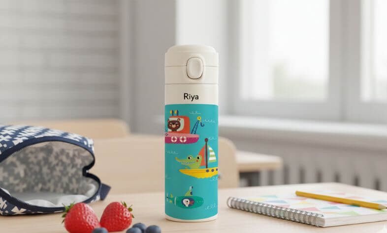 personalized insulated water bottle - back to school