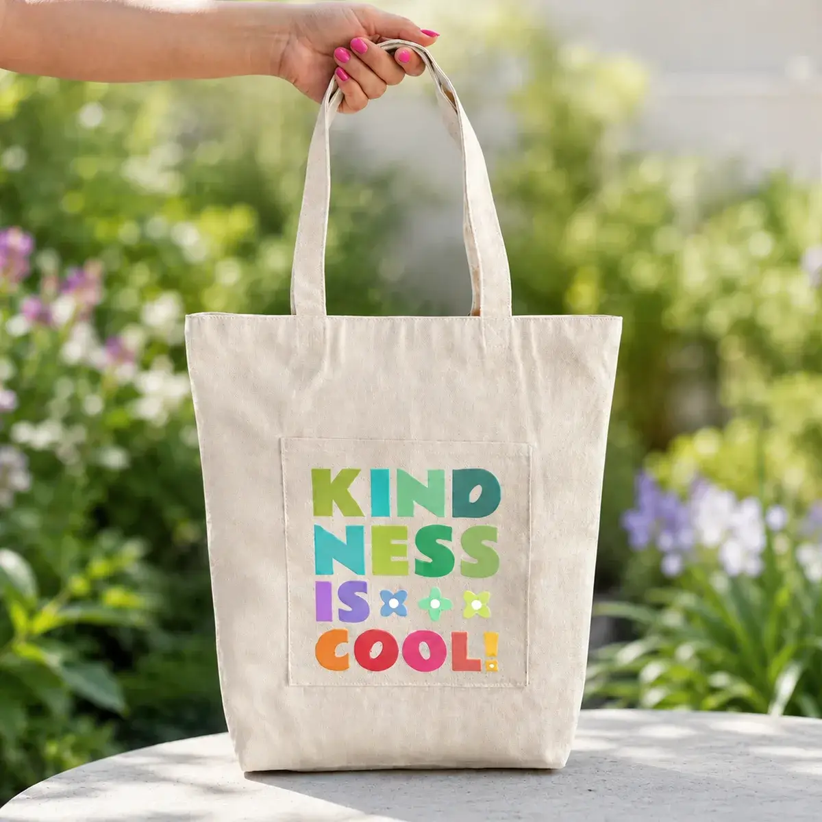 Personalised designer tote bag